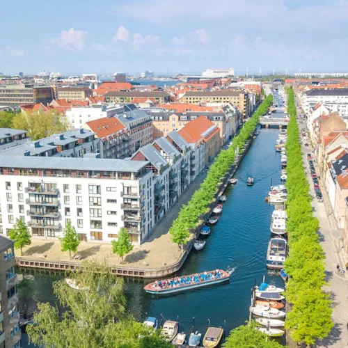 Copenhagen skyline from above