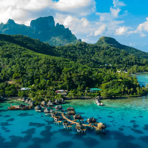 Bora Bora aerial view