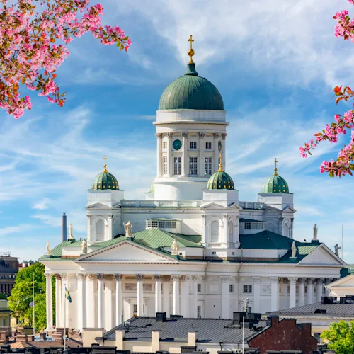 Helsinki Cathedral in spring