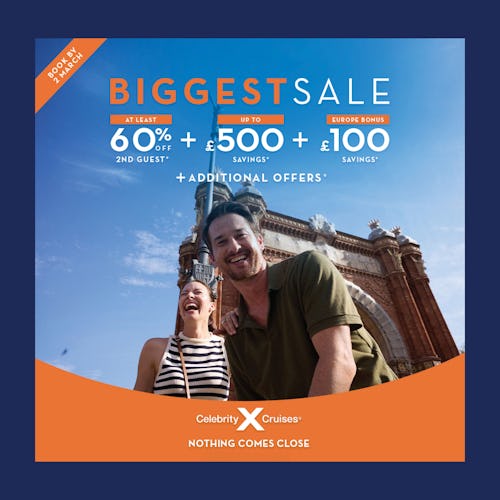 CELEBRITY CRUISES BIGGEST SALE