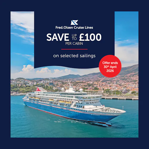 Save up to £100 per cabin